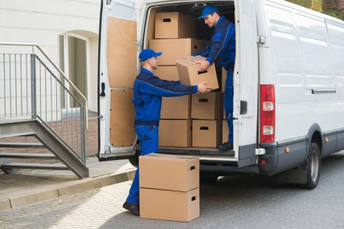 Packing and preparation for a removal van job in Purley