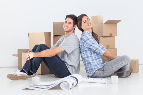 Careful handling of household items during a man and van job