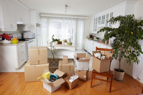 Local moving service assisting a customer in Purley