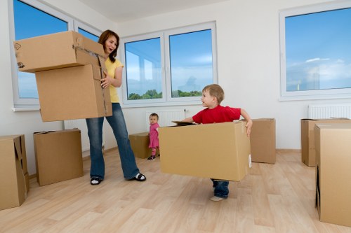 Organised unpacking in a new Purley home