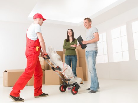 Careful furniture transport during a house removal in Purley