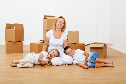 A local removals team handling office relocation logistics in Purley